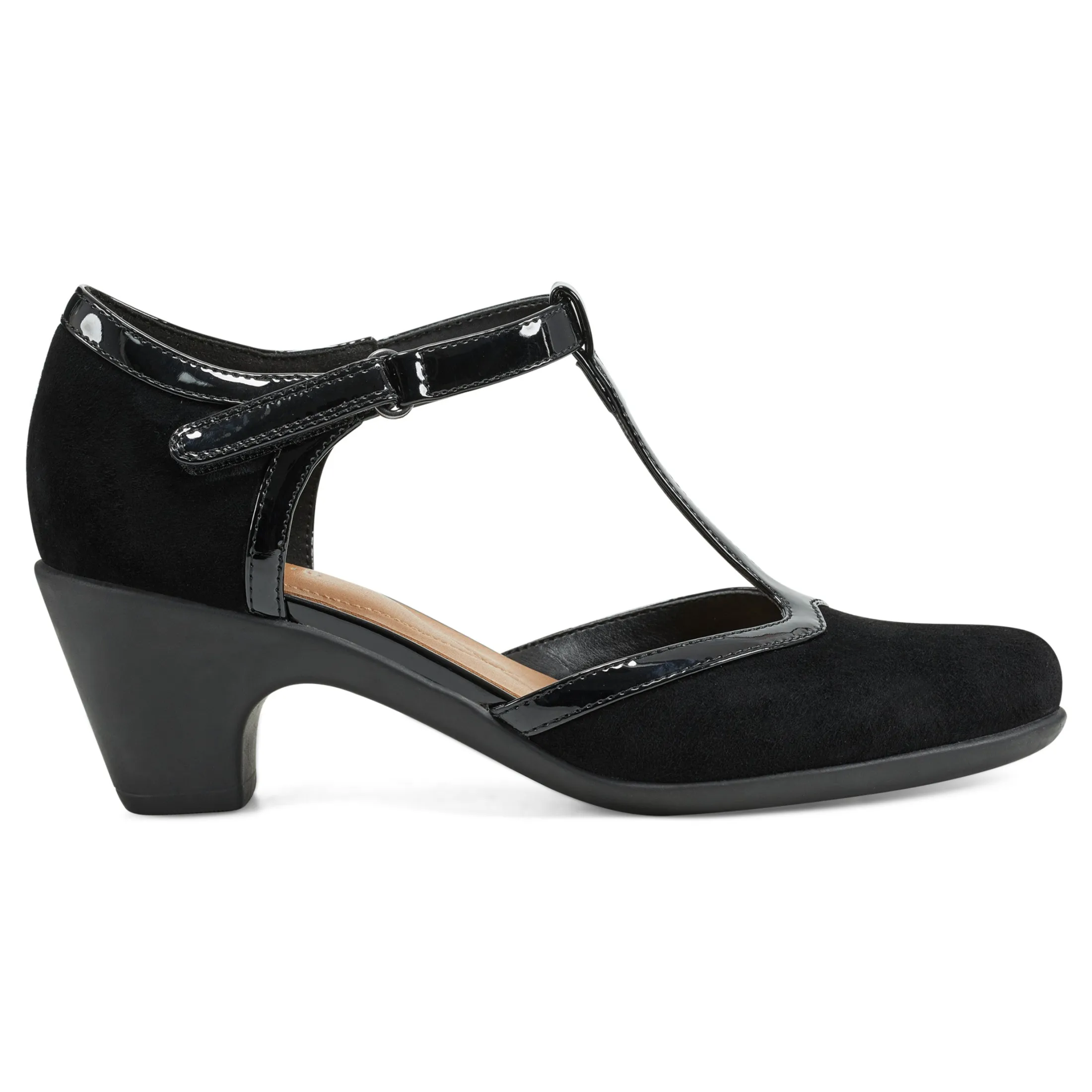 Easy Spirit Mid Heels*Cara T-Strap Heels