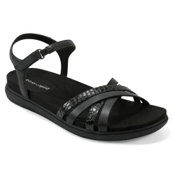 Easy Spirit Sandals*Dottle Flat Ankle Strap Sandals