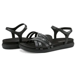 Easy Spirit Sandals*Dottle Flat Ankle Strap Sandals